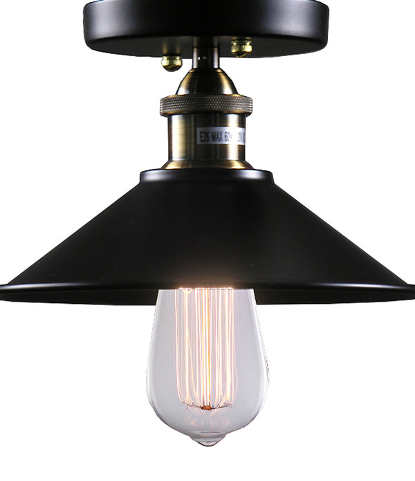 Louise 1-light Black Edison Lamp with Bulb