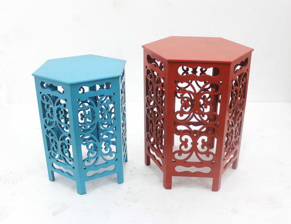 Multi-Color Traditional Style Tea Table Set