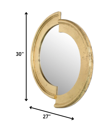 27 x 30 x 2 Gold Stylish Dressing  Mirror