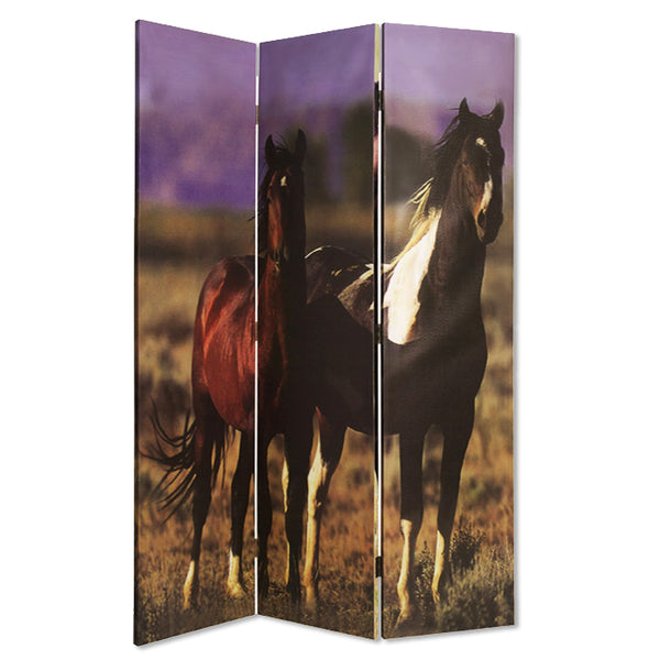 1" x 48" x 72" Multi Color Canvas  Screen With Nurturing Mare