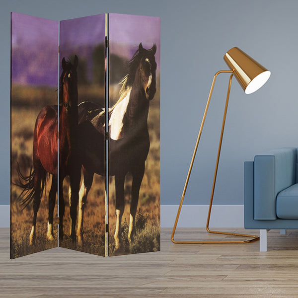 1" x 48" x 72" Multi Color Canvas  Screen With Nurturing Mare