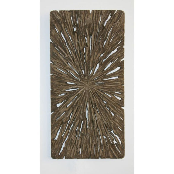 1 x 12 x 24 Brown Long Square Rotten Wood  Wall Decor