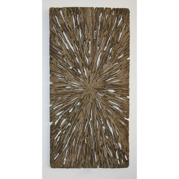 1 x 16 x 32 Brown Long Square Rotten Wood  Wall Decor