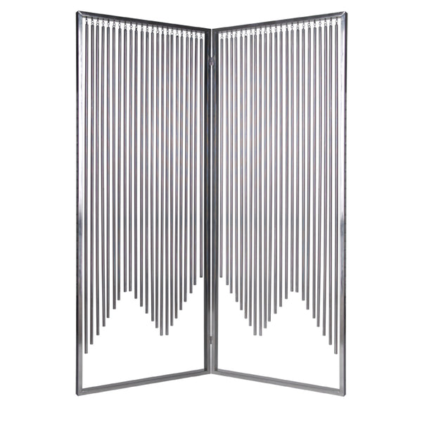 1" x 55" x 71" Silver Metal  Screen