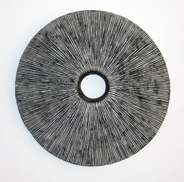 20 Contemporary Grey Round Rib Wall Art