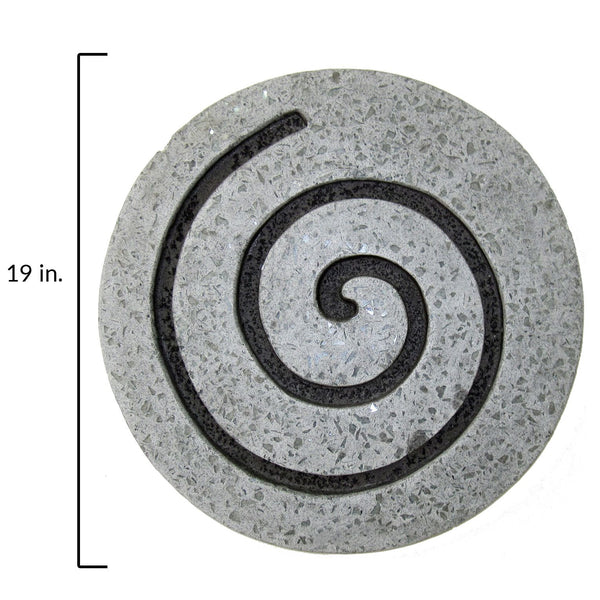 19 Gray Round Modern Spiral Wall Art