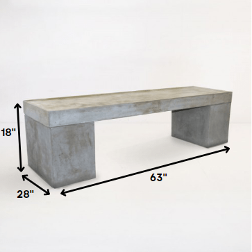 18' Concrete Bench