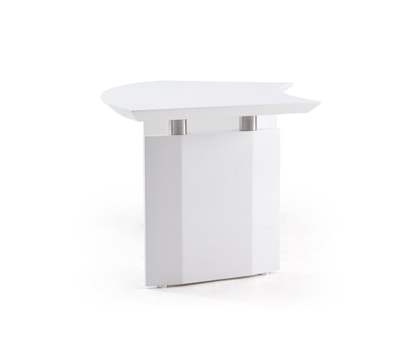 30' White Stainless Steel Office Desk