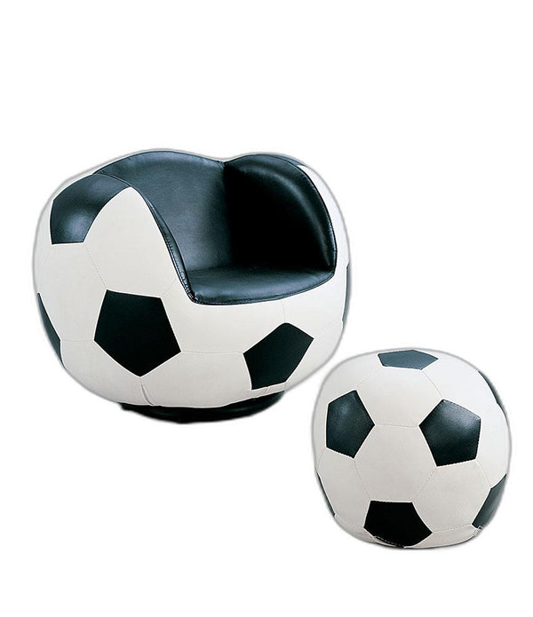 All Star 2Pc Pack Chair & Ottoman, Soccer