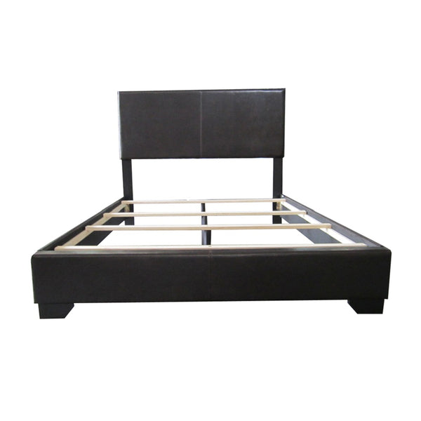 86' X 63' X 47' Queen Black Pu Panel Bed