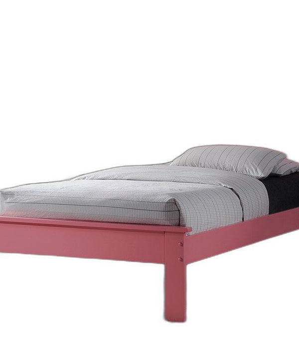 Queen Bed, Pink - Poplar Wood Pink