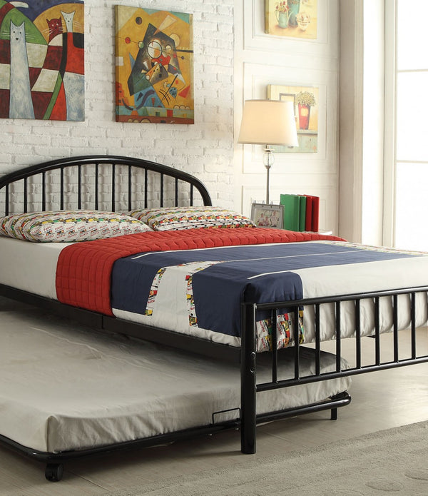 79' X 39' X 33' Twin Black Bed