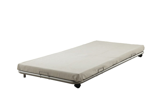 Twin Silver Metal Trundle Bed