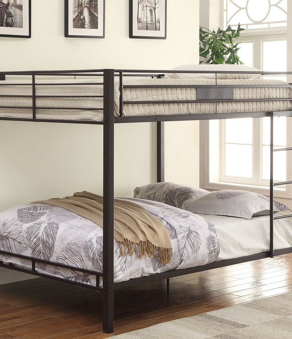 83' X 63' X 65' Sandy Black Metal Bunk Bed