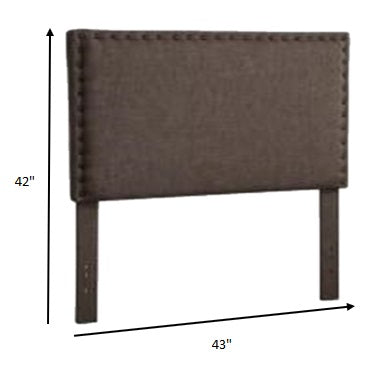 Twin Headboard Only, Brown Linen