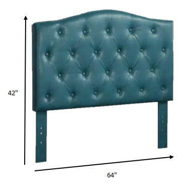 Queen/Full Headboard Only, Blue Pu