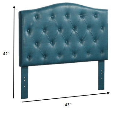 Twin Headboard Only, Blue Pu