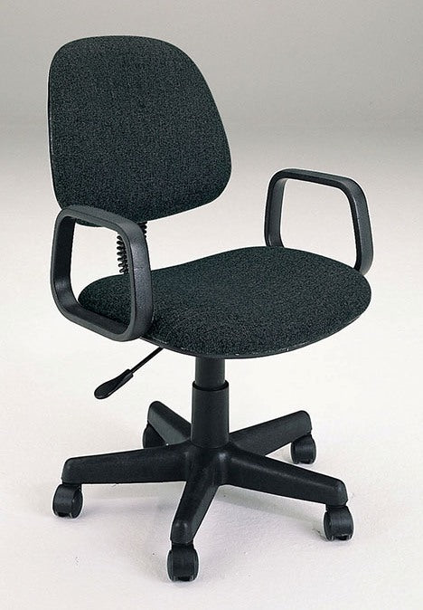 22' X 22' X 33' Black Fabric Office Chair With Pneumatic Lift