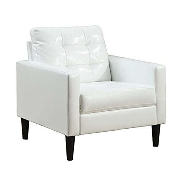 30' X 30' X 33' White Accent Chair