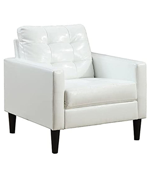 30' X 30' X 33' White Accent Chair