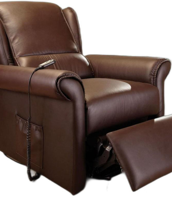 34' X 33' X 41' Dark Brown Recliner With Power Lift And Massage