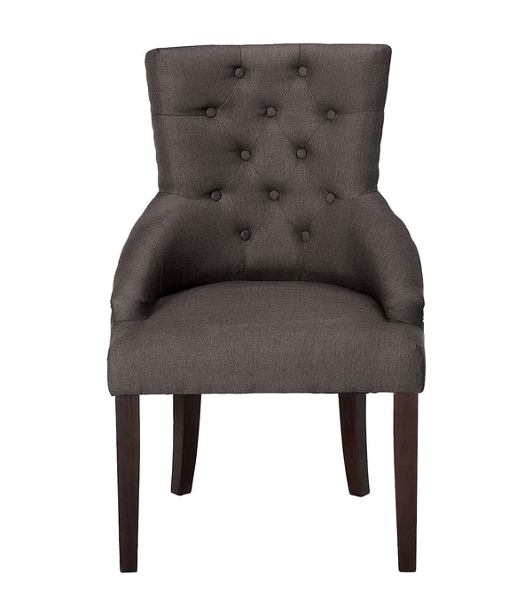 25' X 27' X 38' 2pc Gray Fabric And Walnut Side Chair