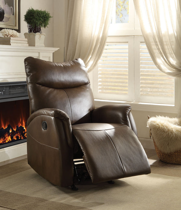 30' X 36' X 41' Brown Leather-Aire Motion Recliner