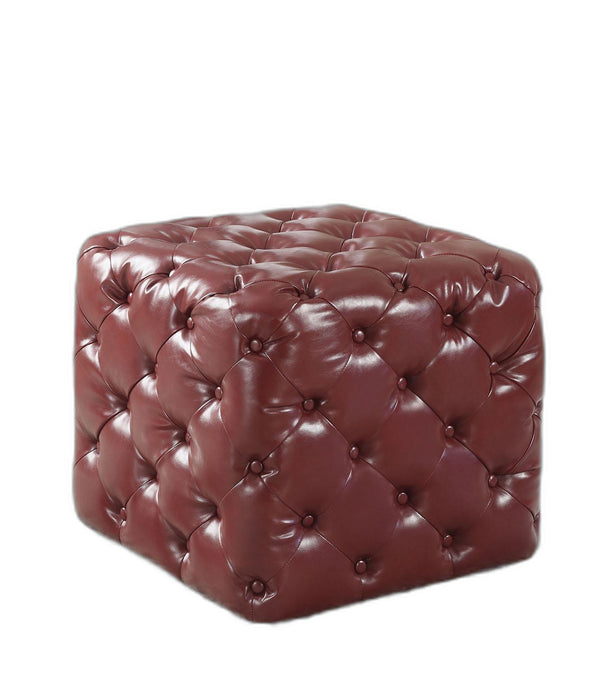 Ottoman, Burgundy Pu - Pu, Foam (Tb117-2013) Burgundy Pu