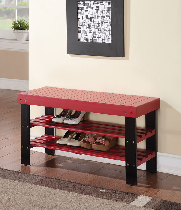 Bench Red - Pine  Plywood Red