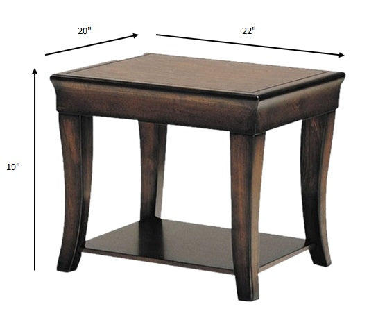 End Table, Cherry - Poplar Wood, MDF Cherry