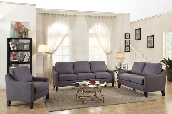 48' X 31' X 36' Gray Linen  Loveseat