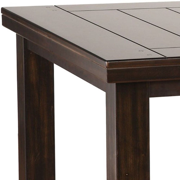 42" X 48-66" Espresso Dining Table