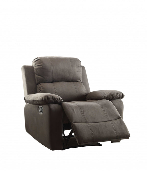 38' X 38' X 39' Charcoal Polished Microfiber Fabric Recliner