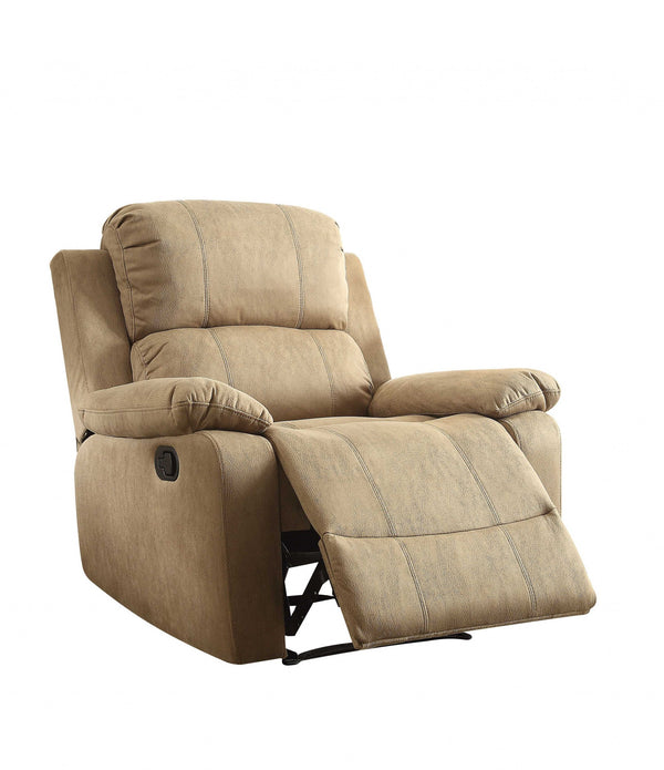 38' X 38' X 39' Brown Polished Microfiber Fabric Recliner