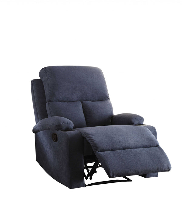 32' X 37' X 39' Blue Linen Fabric Recliner