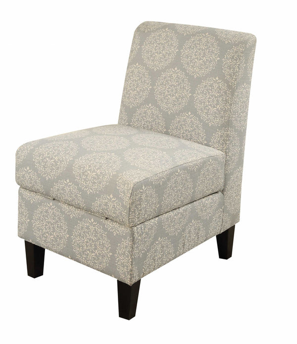 22' X 30' X 36' Hexagon Pattern Accent Chair With Storage