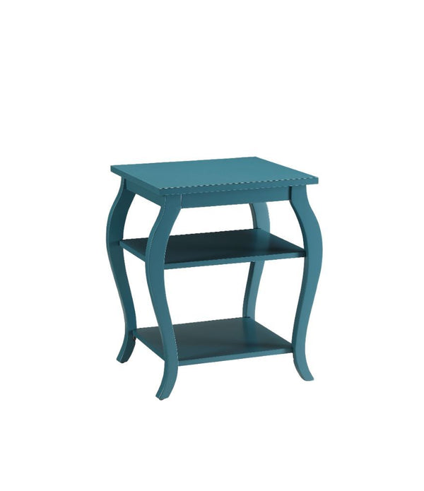 Pop of Color Bow Leg Square End or Side Table