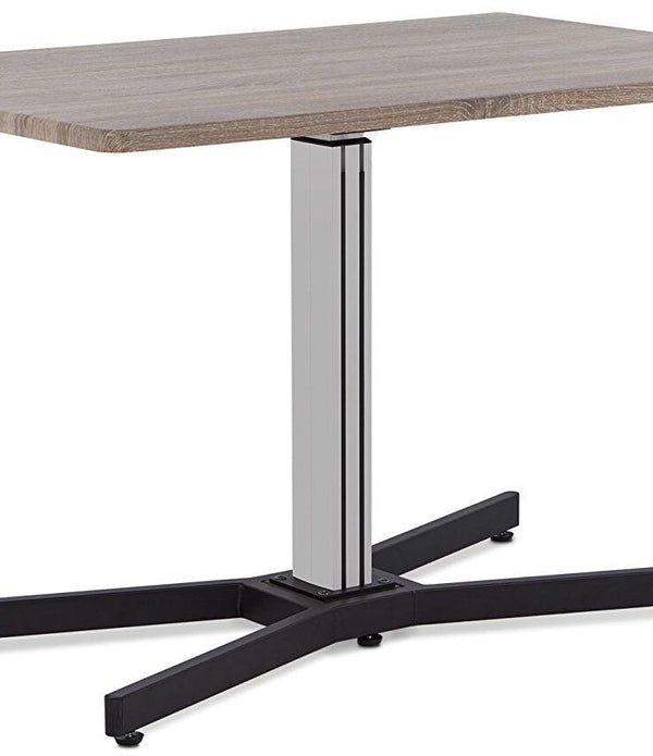 Height Adjustable Cool Oak Desk