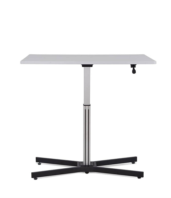 Height Adjustable White Desk