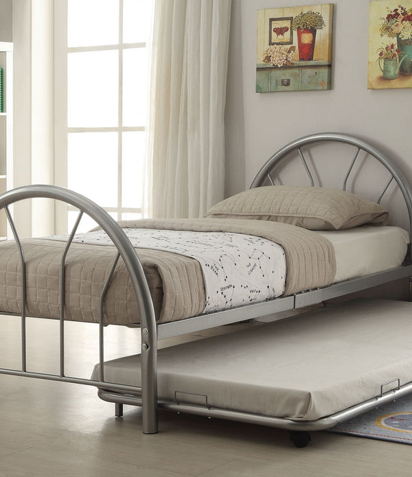 79' X 39' X 33' Twin Silver Silhouette Bed