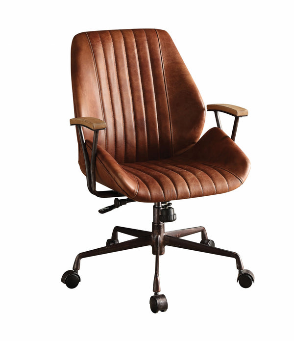 24' X 28' X 37-40' Cocoa Top Grain Leather Office Chair