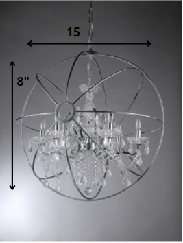 Saturn's Ring 22-inch Chandelier