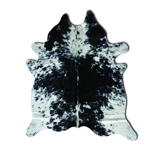 72" x 84" Salt & Pepper Black White Cowhide - Rug