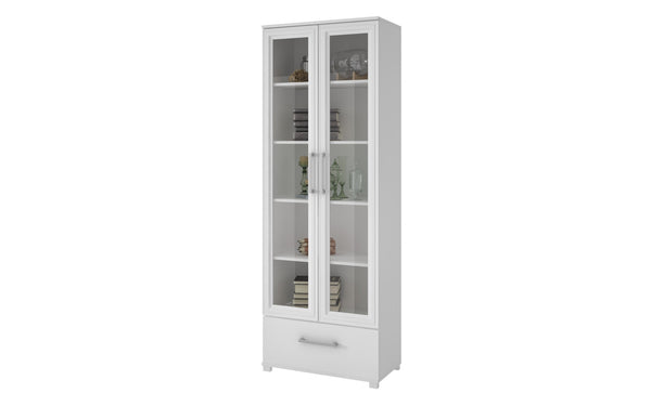 White Bookcase with 5 Shelves