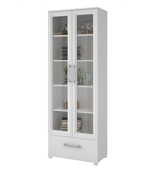 White Bookcase with 5 Shelves