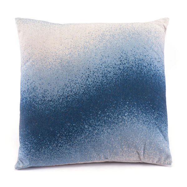 17.7" X 17.7" X 1.2" Blue And Natural Laid-Back Pillow