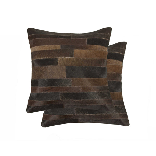 18" x 18" x 5" Chocolate  Pillow 2 Pack