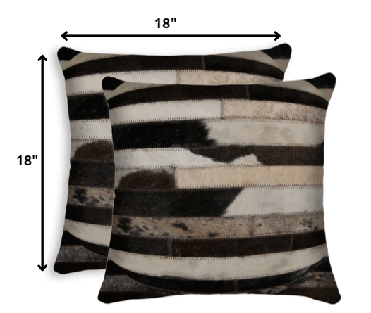 18" x 18" x 5" Tricolor  Pillow 2 Pack