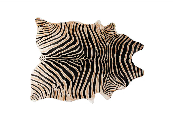 72" x 84" African Zebra, Cowhide - Rug