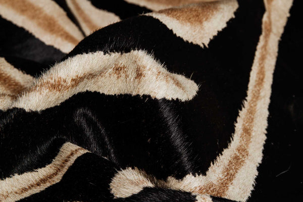 72" x 84" African Zebra, Cowhide - Rug